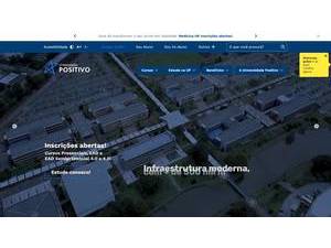 Positivo University's Website Screenshot