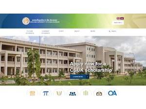 Chea Sim University of Kamchaymear's Website Screenshot