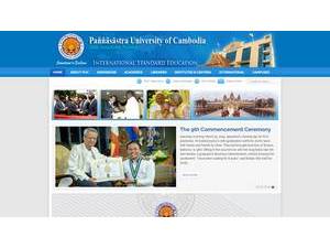 Paññasastra University of Cambodia's Website Screenshot