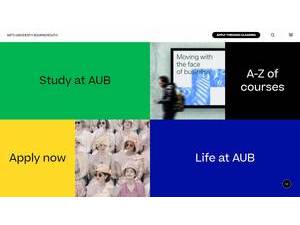 Arts University Bournemouth's Website Screenshot