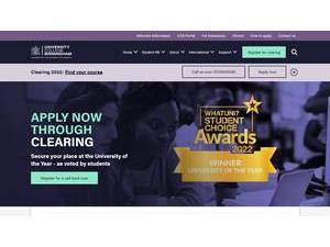 University College Birmingham's Website Screenshot
