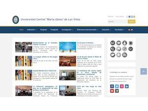 Marta Abreu University of Las Villas's Website Screenshot