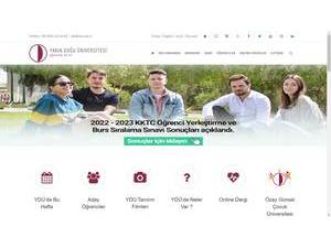 Yakin Dogu Üniversitesi's Website Screenshot