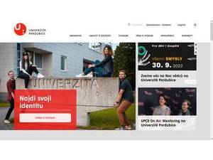 University of Pardubice's Website Screenshot