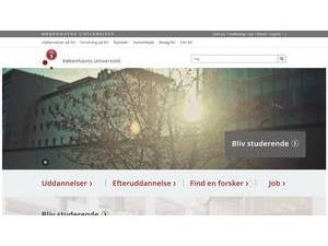 University of Copenhagen's Website Screenshot