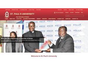 St. Paul's University's Website Screenshot