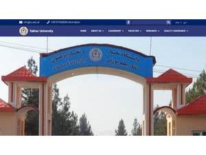 Takhar University's Website Screenshot