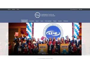 Azərbaycan Turizm və Menecment Universiteti's Website Screenshot