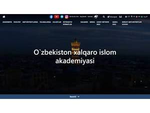 Ўзбекистон халқаро ислом академияси's Website Screenshot