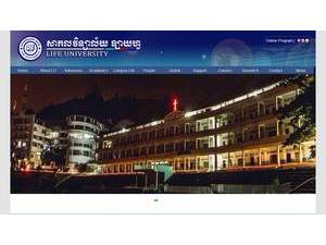 Life University, Cambodia's Website Screenshot