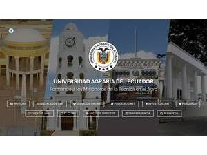 Universidad Agraria del Ecuador's Website Screenshot