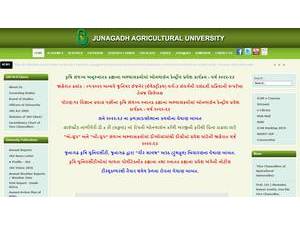 કૃષિ યુનિવર્સિટી, જૂનાગઢ's Website Screenshot
