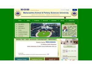 Maharashtra Animal and Fishery Sciences University's Website Screenshot