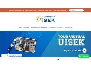 Universidad Internacional SEK's Website Screenshot