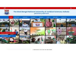 পশ্চিমবঙ্গ জাতীয় আইনবিজ্ঞান বিশ্ববিদ্যালয়'s Website Screenshot