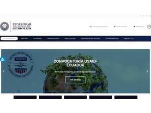National University of Chimborazo's Website Screenshot