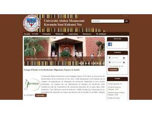 Université Abdou Moumouni's Website Screenshot