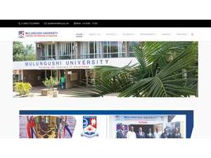 Mulungushi University's Website Screenshot