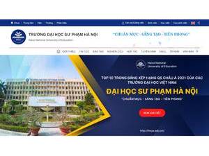 Đại học Sư phạm Hà Nội's Website Screenshot