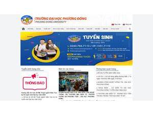 Trường Đại học Phạm Văn Đồng's Website Screenshot