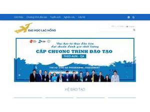 Trường Đại học Lạc Hồng's Website Screenshot