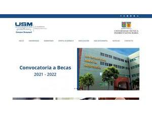 University of Santa María, Guayaquil Campus's Website Screenshot