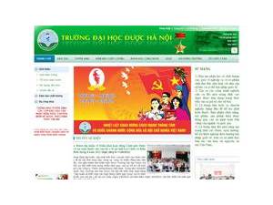 Trường Đại học Dược Hà Nội's Website Screenshot