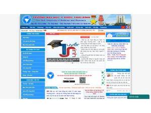 Trường Đại học Y Dược Thái Bình's Website Screenshot