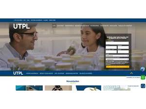 Universidad Técnica Particular de Loja's Website Screenshot