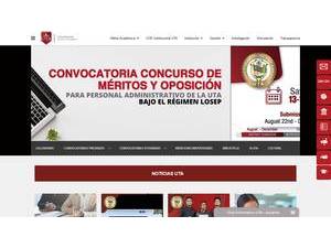 Universidad Técnica de Ambato's Website Screenshot