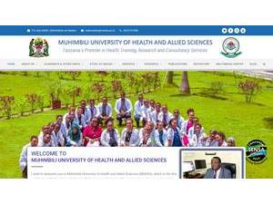 Muhimbili University of Health and Allied Sciences's Website Screenshot