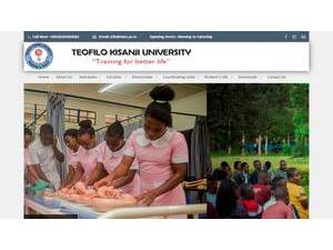 Teofilo Kisanji University's Website Screenshot