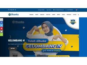 University of Muhammadiyah Prof. Dr. HAMKA's Website Screenshot