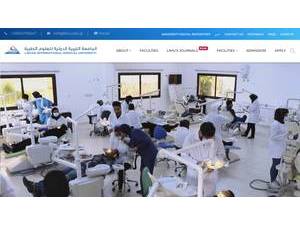 الجامعة الليبية الدولية للعلوم الطبية's Website Screenshot