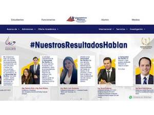 Universidad del Pacifico, Ecuador's Website Screenshot