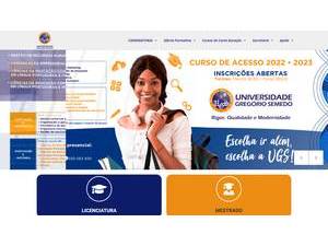 Universidade Gregório Semedo's Website Screenshot