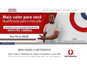 Universidade Metodista de Angola's Website Screenshot
