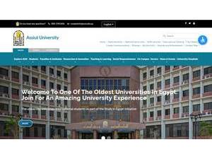 Assiut University's Website Screenshot