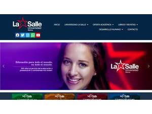 La Salle University, Bolivia's Website Screenshot