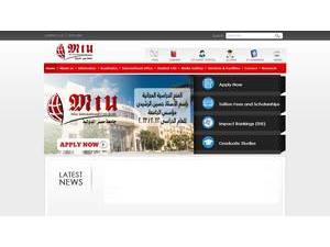 جامعة مصر الدولية's Website Screenshot