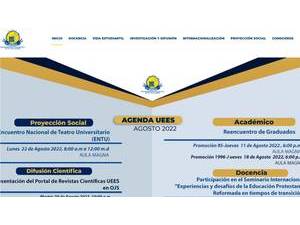 Evangelical University of El Salvador's Website Screenshot
