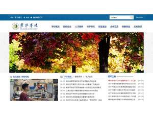 黄淮学院's Website Screenshot