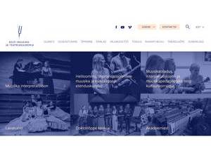 Estonian Academy of Music and Theatre's Website Screenshot