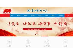 Yunnan Arts University's Website Screenshot