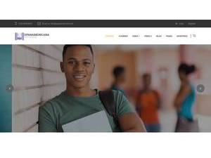 Panamerican University, Costa Rica's Website Screenshot