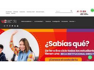 Catholic University of Cuenca's Website Screenshot