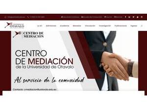 University of Otavalo's Website Screenshot
