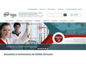 SIGMA Clermont's Website Screenshot