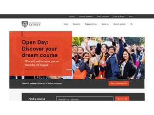 The University of Sydney's Website Screenshot