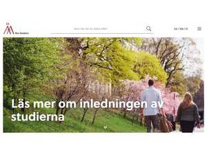 Åbo Akademi's Website Screenshot